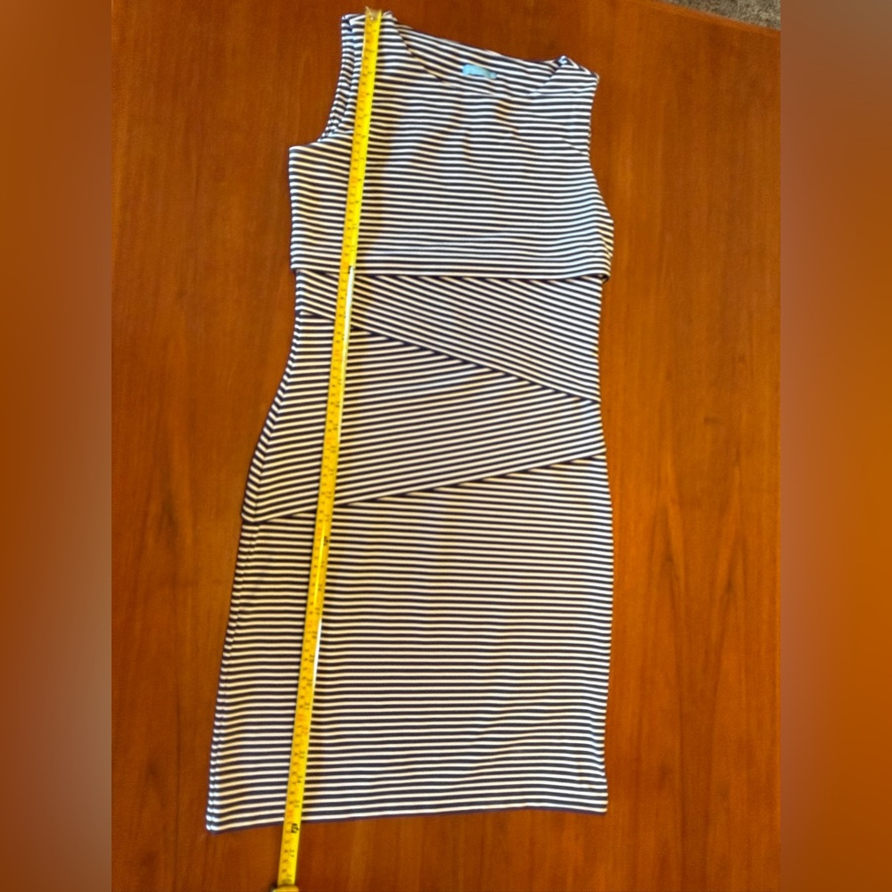 J. McLaughlin Black and White Asymmetrical Dress
